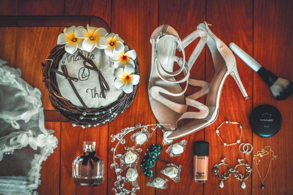 A picture of a bride's items 